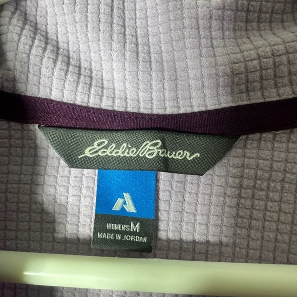 Women's Eddie Bauer High Route Grid Fleece 1/2 Zip Dusty Lavender Medium - Picture 6 of 10